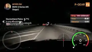 752hp BMW F10 M5 Stage 2 100-200 km/h Pgear Run