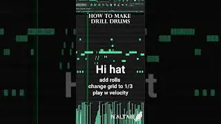 How to make DRILL DRUMS in FL STUDIO 21 ? #shorts #DRILL#howto #beats #drums