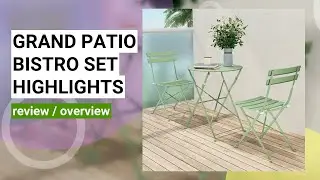Grand Patio Bistro Set Review: Stylish & Durable Outdoor Furniture