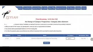VIT Choice Filling | Available seats at Chennai Campus | Phase 2