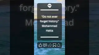 Never Forget History 📜 | Mohammad Hatta&rsquo;s Timeless Call #shorts #culture #foryou #viral