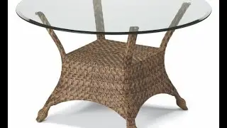 Round Rattan end Table