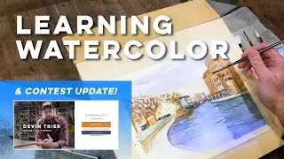 Learning Watercolor PLUS DIY Hero update!  // Mistakes were made!