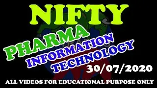 NIFTY PHARMA & IT STOCKS ANALYSIS TRADE DATE  30TH  JULY 2020