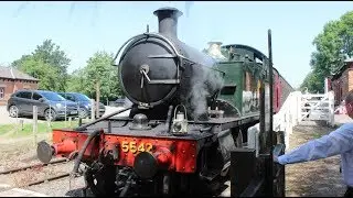 HD GWR Prairie 5542, The Battlefield Line Railway, Green Timetable, 29th June 2019