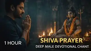 Shiva Prayer 🔱 Deep Male Devotional Chant | Sleep, Relax & Deep Meditation (1 Hour)