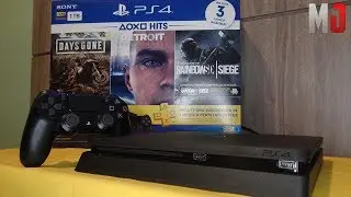 PlayStation 4 Slim 1TB [Unboxing e teste] - FINALMENTE CARAI 😍🎮