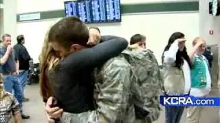 Airman Proposes At Sacramento Airport
