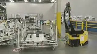 Towing AGV Automated Guided Vehicle ► DRIVES EFFICIENCY at Toyota Motor Manufacturing