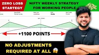 Nifty Weekly Zero loss Strategy | Low Risk High Reward Strategy | No Adjustments Required
