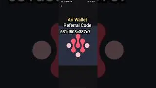 Ari wallet airdrop referral code | Ari wallet airdrop invitation code #ariwallet