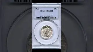 Key Date 1921 Standing Liberty Quarter...(rare Ms 63) #shorts #coins #coincollecting