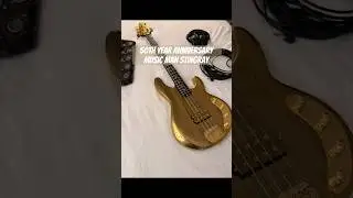 Thanks to @ernieballinc for letting me livestream the limited edition 50th Anniversary GOLD StingRay