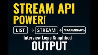 🔥 Master Java Stream API  Max Min Avg Second Highest Logic (Hindi)🔥