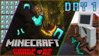 How to get Full Diamond armor on Day 1 of Hardcore Minecraft
