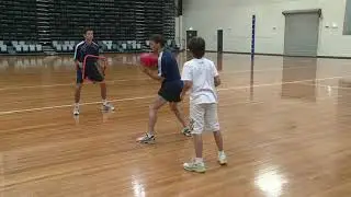Crazy Catch Freestyle Australian rules football Throw from behind drill