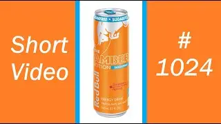 1024. Short Video on Red Bull Amber Edition Strawberry Apricot Sugar Free