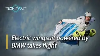 Electric wingsuit powered by BMW takes flight