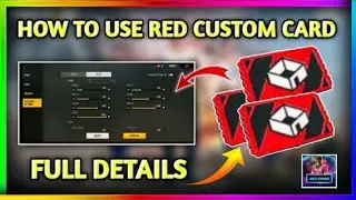 Red Custom Card!!How To get Red Custom Card!!free Fire Red Custom Card!! Free Fire New Custom Card!!