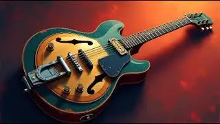 Rare Vintage Blues-Country Hybrid Guitar with Slide & Open Tuning & Fiddle#7