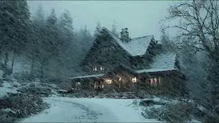 BANISH STRESS AND ENJOY RESTFUL SLEEP WITH THE RELAXING SOUNDS OF SNOWSTORM AND WHISTLING WIND