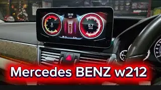 Mercedes BENZ W212 จอ Android Pano 10.23นิ้ว +ลำโพง Onkyo+Sub Aczon 063-4986168 K.golf 