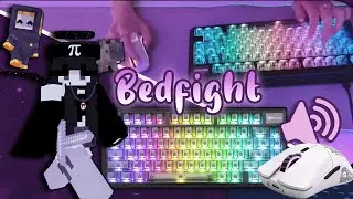 BEDFIGHT Keyboard & Mouse Sounds (Handcam) ASMR Bedwars