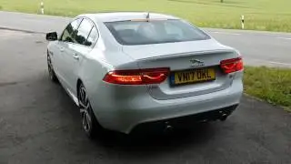 Jaguar XE S (380 PS, RWD) - REVs, burnout, departure