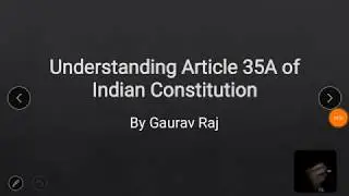 What is Article 35A, explained by Gaurav Raj