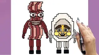 How to draw Baconini And Eggini from Steal a Brainrot (Roblox) - Step by Step