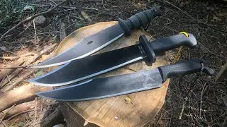 Budget Bowie Machete’s by Condor and Cold Steel hard at work