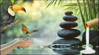 Relaxing Pan Pipe Music 🌿 Flowing Water & Butterflies | Calm Nature Ambience for Stress Relief