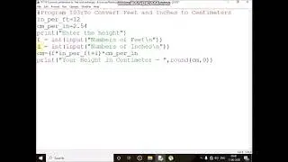 Write a Program to Convert Feet and Inches to Centimetres?