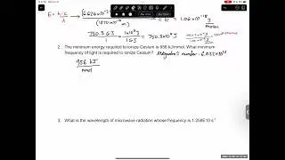 Chapter 7 Intro: Energy of a Photon components and Rydberg equation
