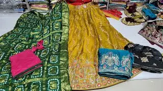 न्यू डिजाइन फैंसी लांचे और पानी वाली लुगड़ी और फैंसी चुनी 🌹 shipping free 🌹7015652424