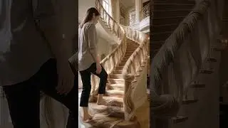 This Staircase Knows You 🔮🪜 | Silent ASMR ✨ #Shorts  #satisfying #asmr #AI