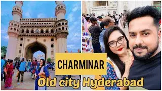 Exploring CHARMINAR (Old city Hyderabad)shopping,dinner,street foods and more #hyderabad #charminar