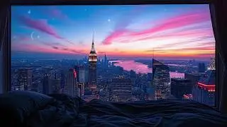 Crescent City Ambience | Bryce&rsquo;s Window View of Lunathion | Neon Lights & Relaxing Music