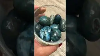 ✨💎Beautiful crystal oddly satisfying asmr sound💕✨Blue Apatite crystal #crystals #shorts #asmr