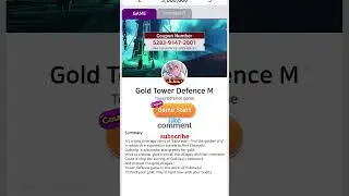 Gold Tower Defence New Coupon Code 2025 #busidol #goldtowerdefence #coupon