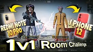 Redmi Note 10 Pro Vs IPhone 12 Bgmi Pubg Test|1v1Room Best Phone Under18k 2023 Pubg Sensitivity Code
