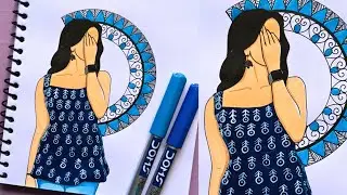 Aesthetic Girl Drawing // How to Draw a girl EASY !!