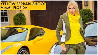Top Model Eva Navoloska Luxury Car Photoshoot ▶ Boca Raton Luxury Car Ferrari