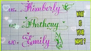 Schreiben Sie Ihren Namen handschriftlich in die Kommentare (Teil 10) | Nga Lee Handwriting