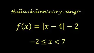 Dominio y rango de la función valor absoluto