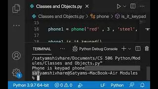 What are Methods in Classes and Objects | Python 3 Beginner's Course Part 33