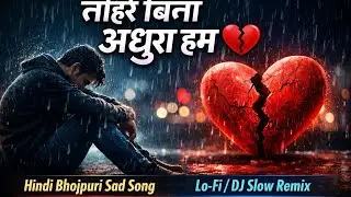 😭😭तोहरे बिना अधूरा हम 💔 | Hindi Bhojpuri Sad Song | Lo-fi Emotional Breakup Song😔😔