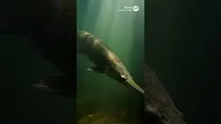 The Alligator Gar #dangerousfish #scaryfish #creepyfish #fishshorts #fish #fishingvideo #lakefish 
