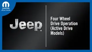 Jeep Four-Wheel Drive (Active Drive) | How To | 2022 Jeep Compass & Renegade