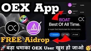 New meme Coin in Oex App | Oex coin withdraw update